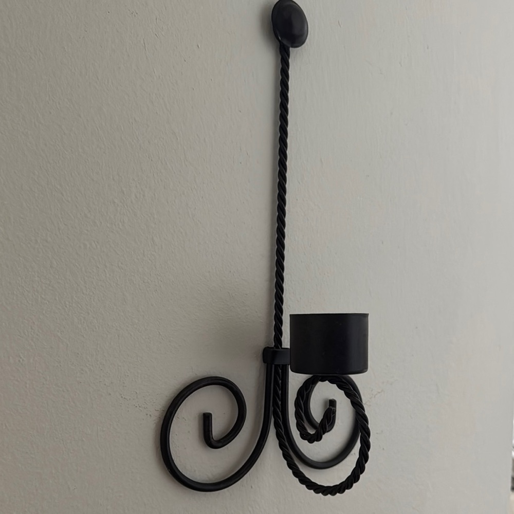 Iron Wall Candle Holder
